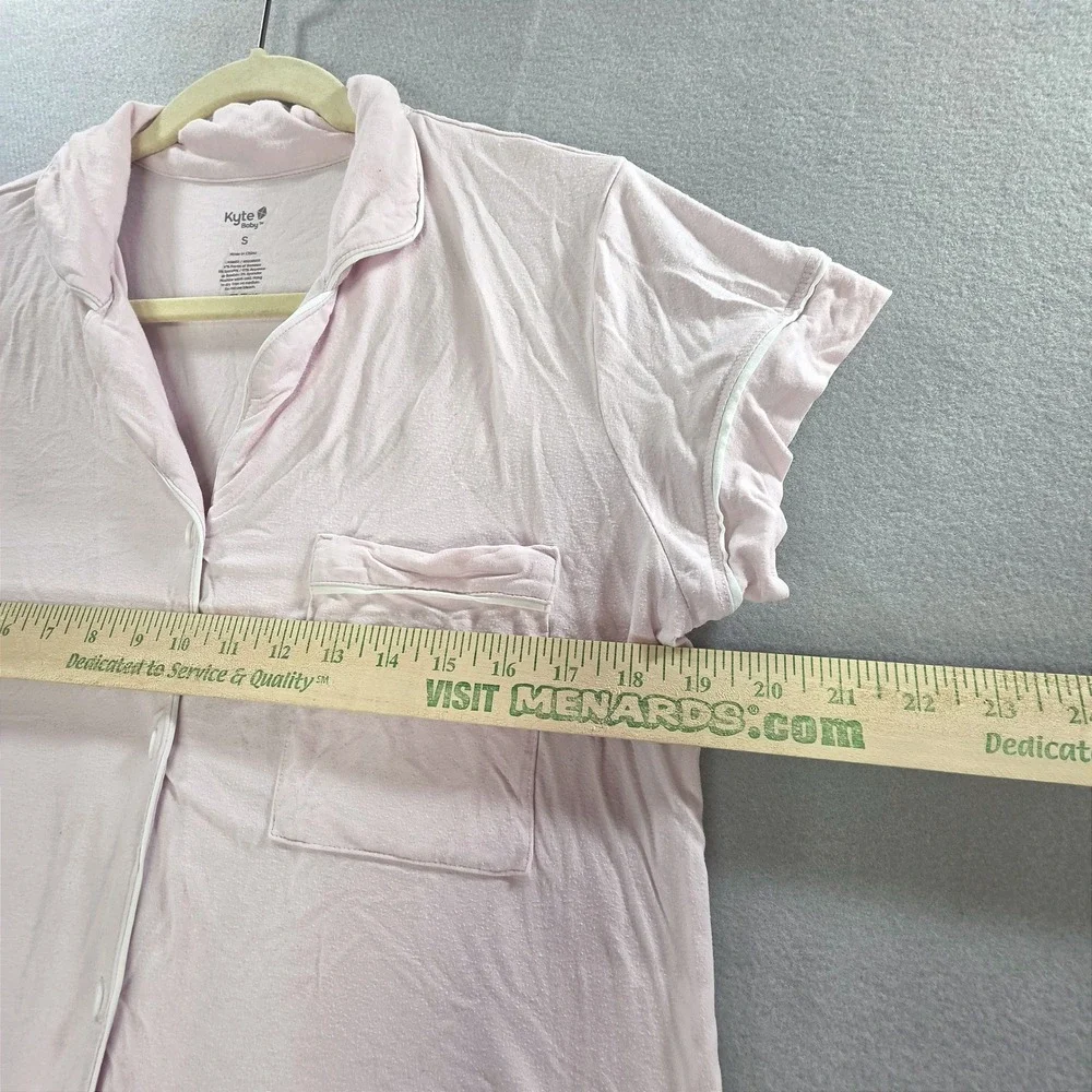 Kyte Baby Coquette Pajama Top Small Bamboo Soft Girl Sleepwear Pink Loungewear